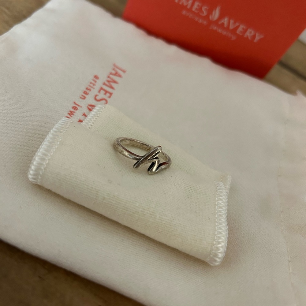James Avery Script Initial Ring - h
